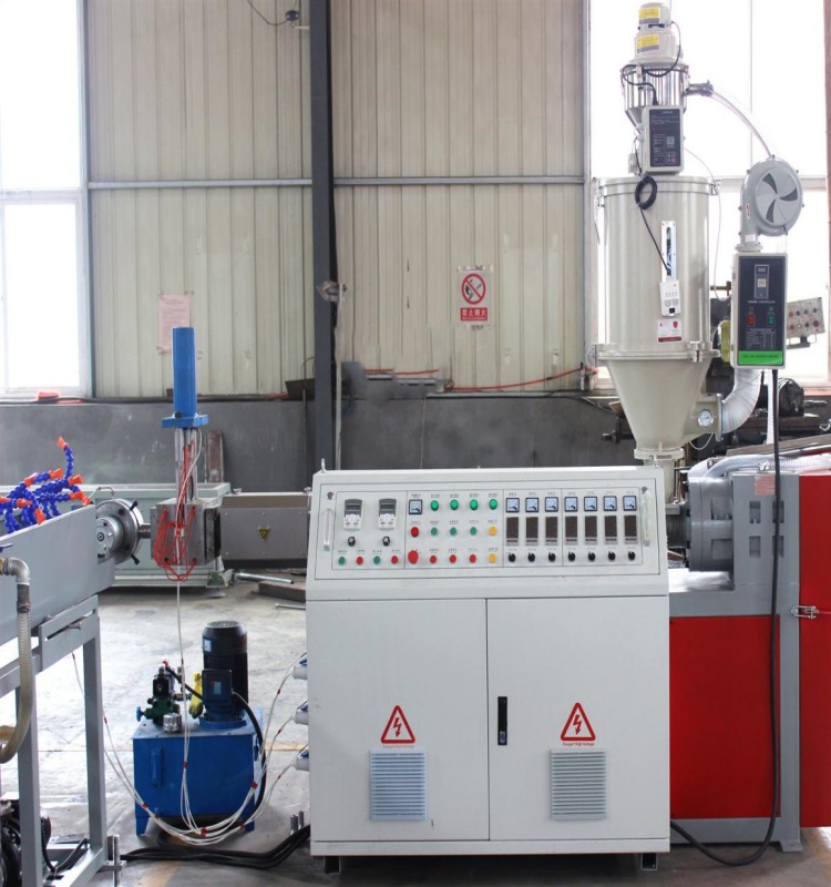 Single screw plastic extruder