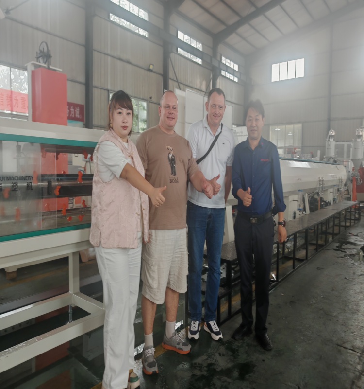 photo with Belausian customers at the factory